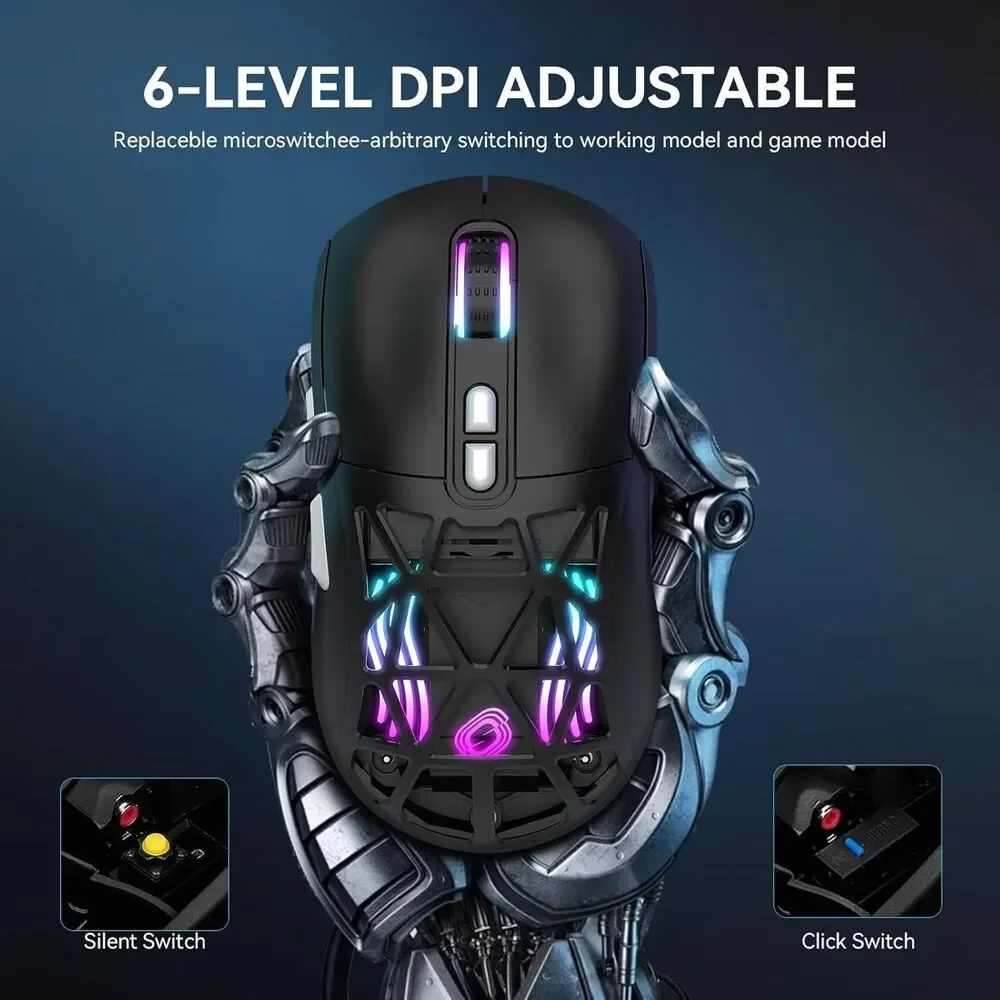 MO2 Tri-Mode Wireless RGB Gaming Mouse New in Box